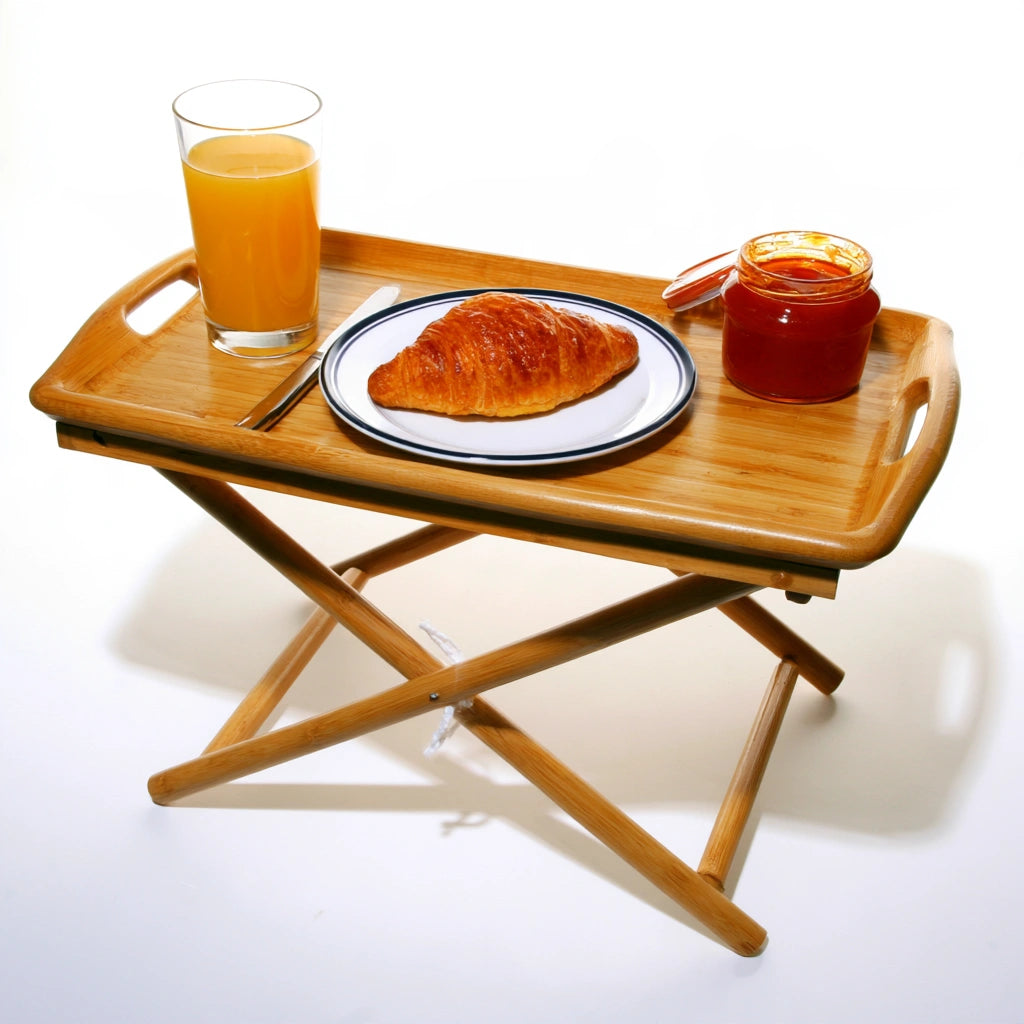 Multifunctionele tafel van bamboe, inklapbaar, kleur naturelbruin