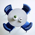 Eetkamerset met tafel en stoelen, kleur grijs
